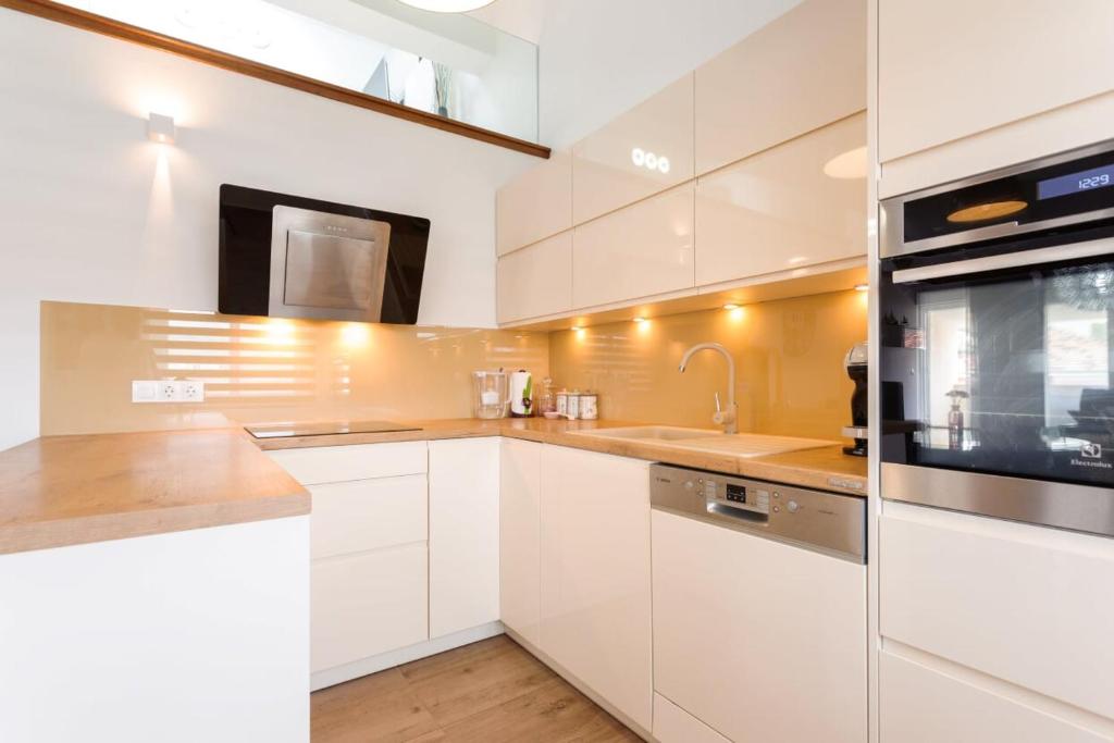 Kuchyňa alebo kuchynka v ubytovaní Apartment Gazo