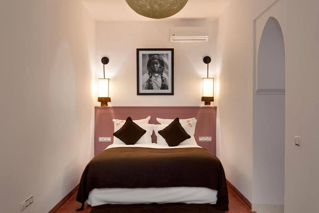 Postel nebo postele na pokoji v ubytování Riad Mirage