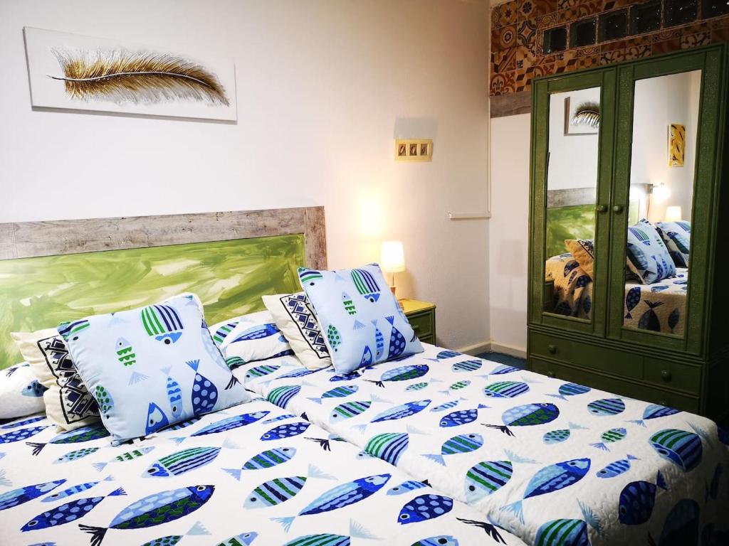 Postel nebo postele na pokoji v ubytování Apartamento amplio Canary Style, 1 Playa Canteras