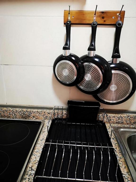 Kuchyň nebo kuchyňský kout v ubytování Apartamento amplio Canary Style, 1 Playa Canteras