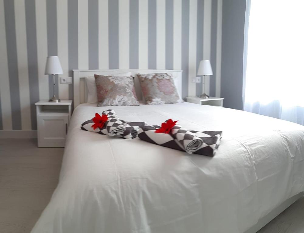 Postel nebo postele na pokoji v ubytování Apartment San Carlos Alicante