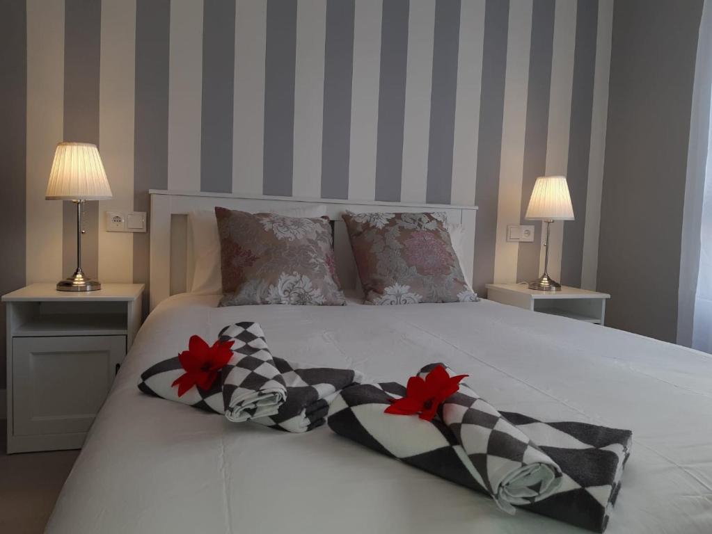 Postel nebo postele na pokoji v ubytování Apartment San Carlos Alicante