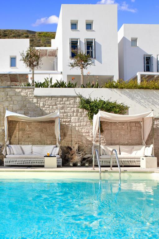 Bazén v ubytování Skyros Ammos Hotel nebo v jeho okolí