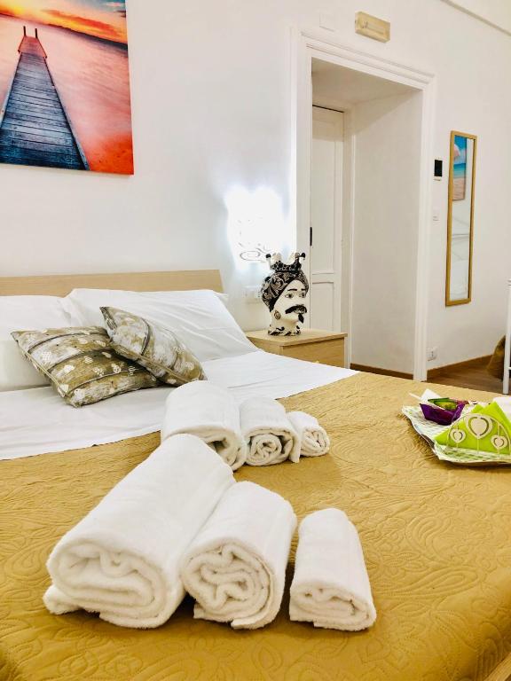 Posteľ alebo postele v izbe v ubytovaní La Casa del Barocco