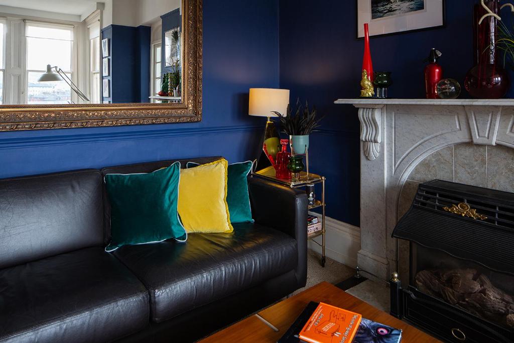 אזור ישיבה ב-Norbury House Stylish Accommodation