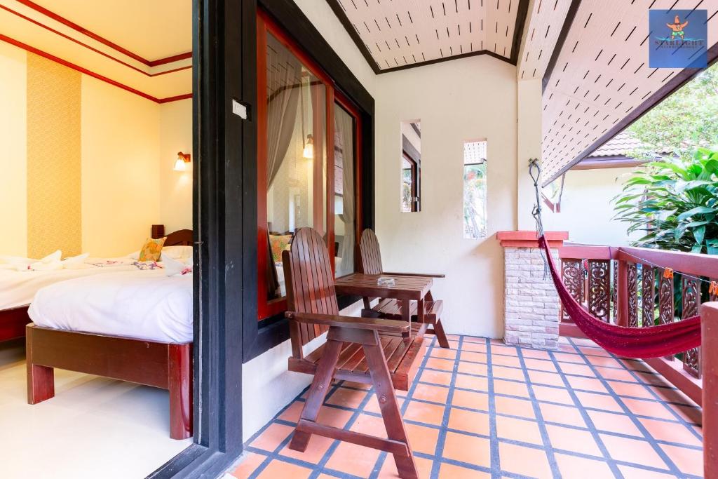 Balkón nebo terasa v ubytování Starlight Haadrin Resort