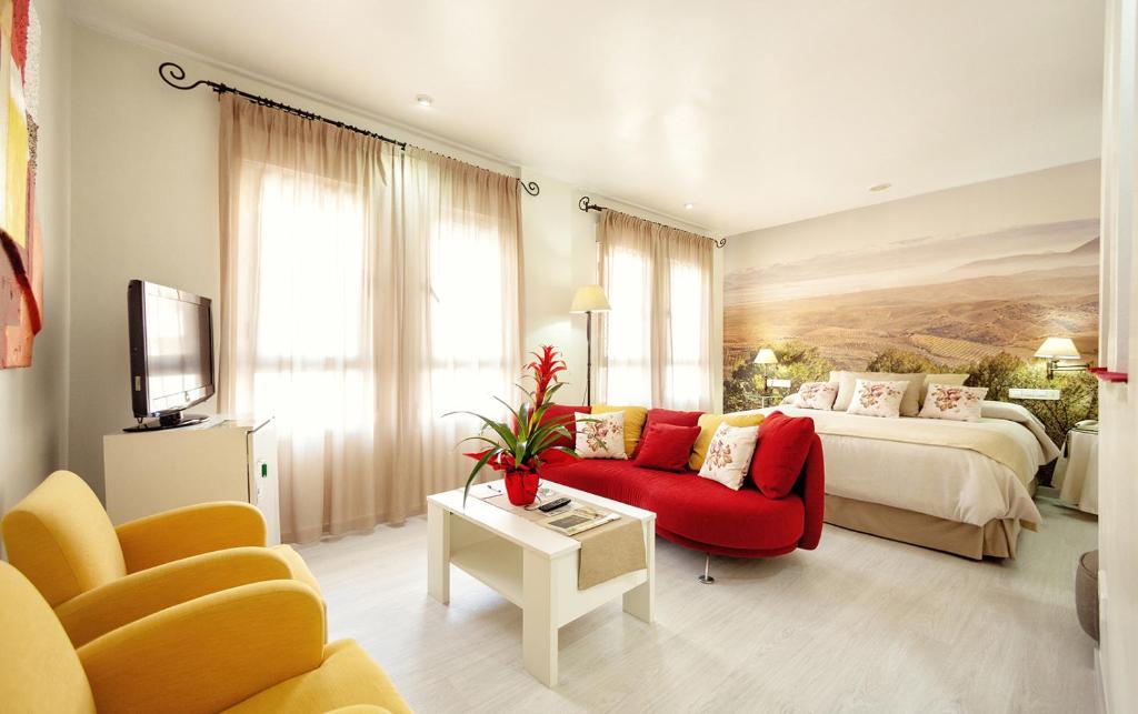 Posteľ alebo postele v izbe v ubytovaní Hotel Torrepalma