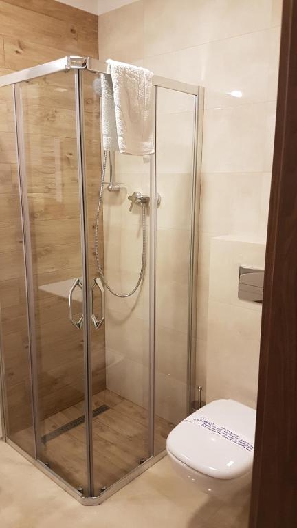 Kúpeľňa v ubytovaní U Podnóża Zamku