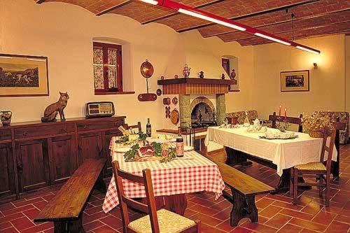 Restaurace v ubytování B&B Le Logge Di Sopra
