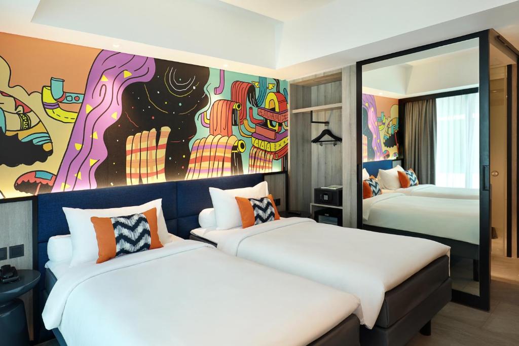 Voodi või voodid majutusasutuse ibis Styles Jakarta Tanah Abang toas