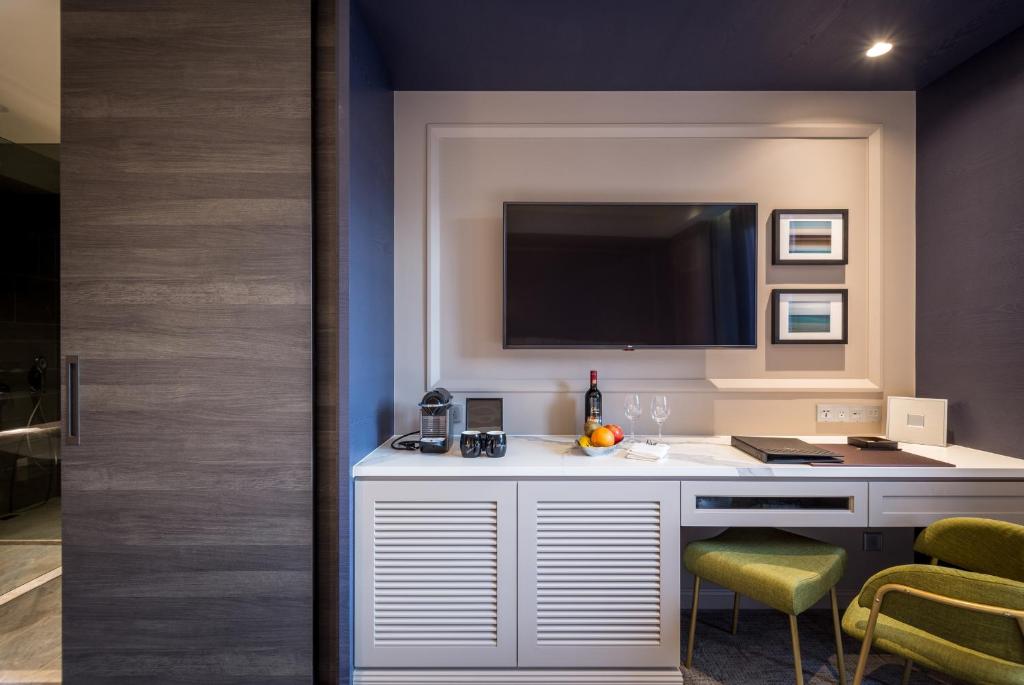 TV a/nebo společenská místnost v ubytování Park Lees Hotel