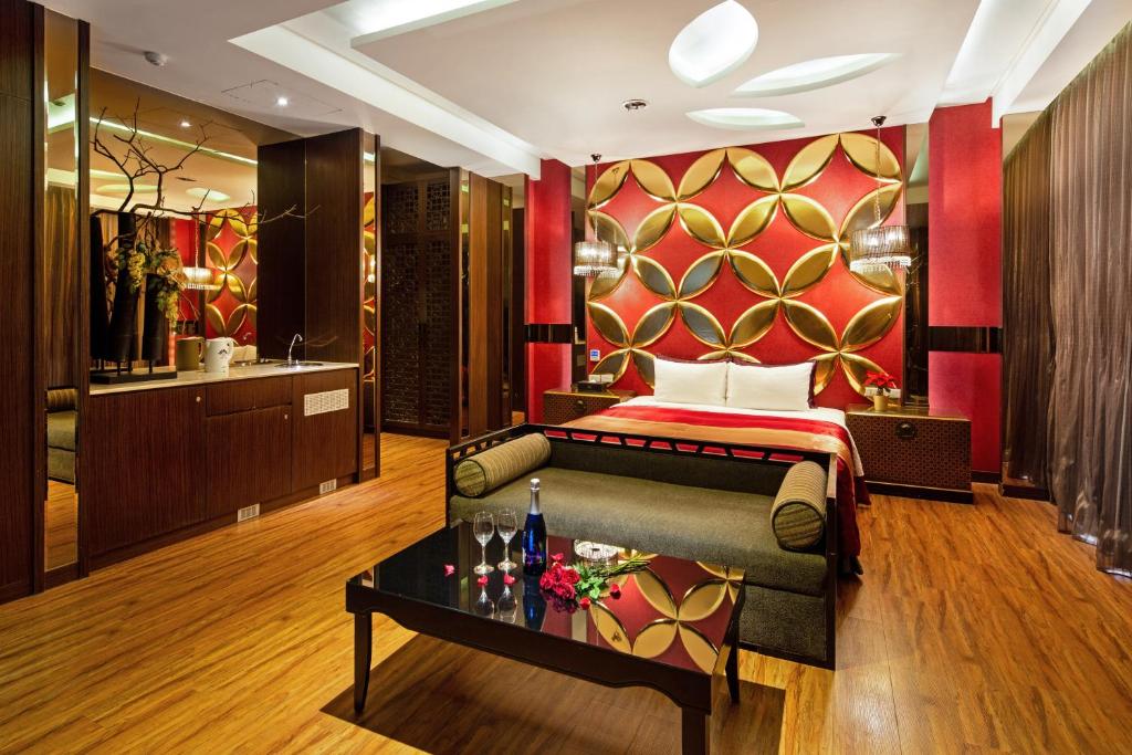 Posezení v ubytování Affair motel Co.Ltd