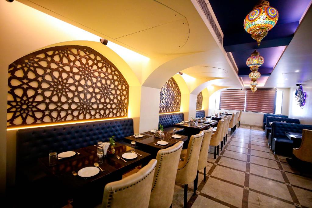 Posezení v ubytování Hotel Moti Palace
