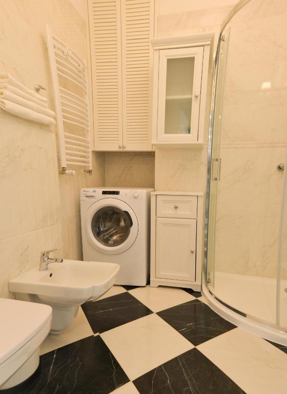 Kúpeľňa v ubytovaní Sun&Sport Apartament PARZENICA w super lokalizacji niedaleko wyciagu