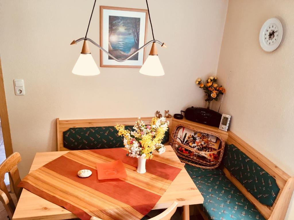 Posezení v ubytování Ferienwohnung Hänel