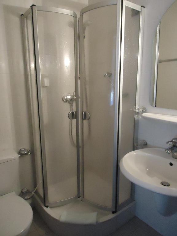 Koupelna v ubytování Hotel Marthahaus