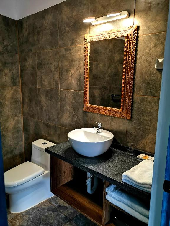 Koupelna v ubytování Hotel Villa Jazmin