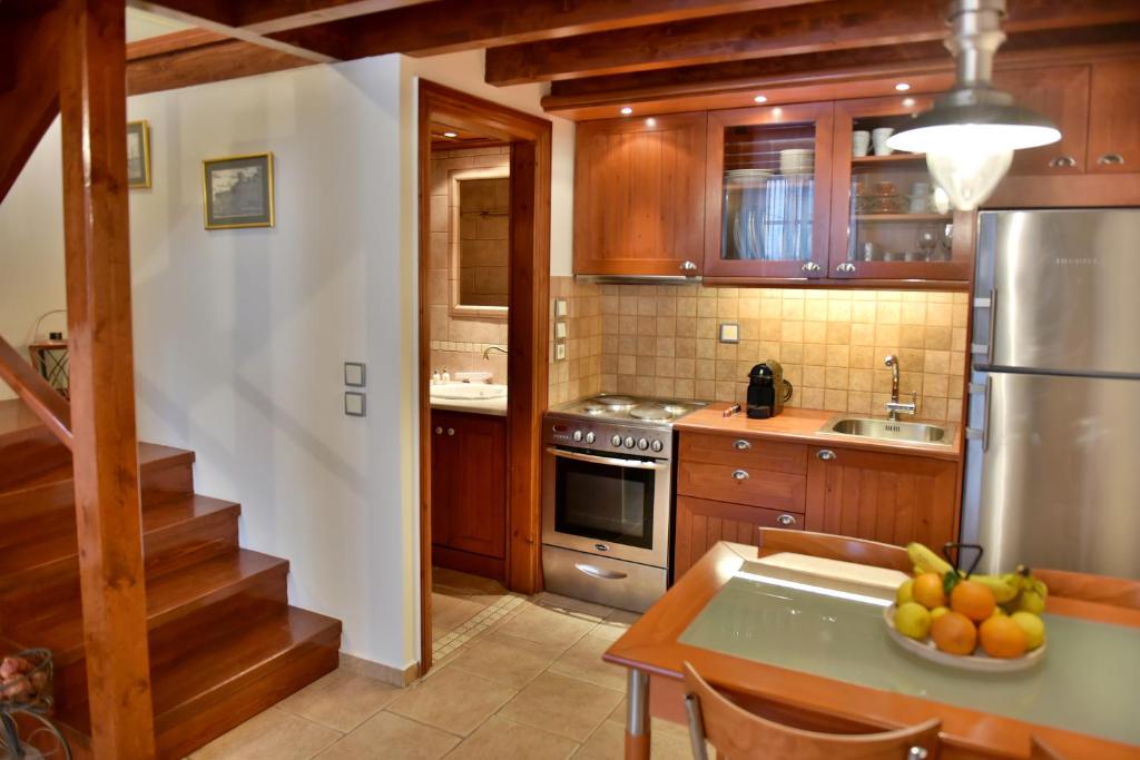 Kuchyň nebo kuchyňský kout v ubytování Unique luxury suites