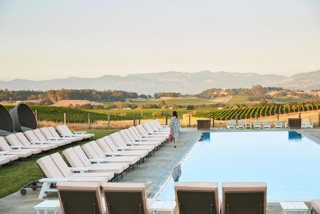 The swimming pool at or close to Carneros Resort and Spa