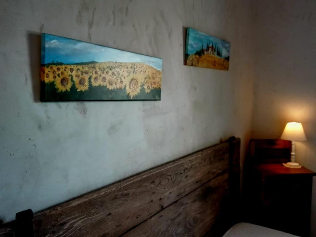 Postel nebo postele na pokoji v ubytování Casa della Fornace
