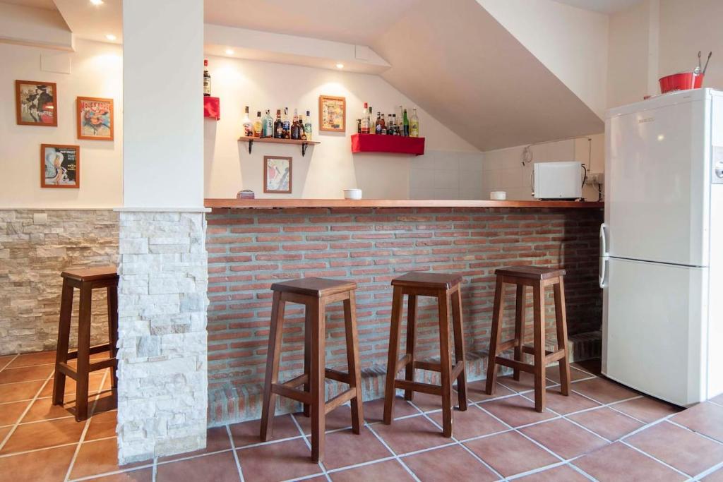 Kuchyň nebo kuchyňský kout v ubytování Ideal loft Malaga
