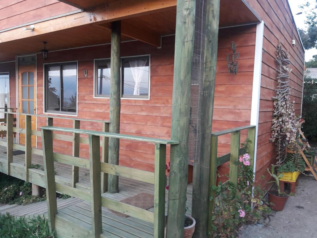 Balkón nebo terasa v ubytování Cabanas Viento Sur. Los Vilos