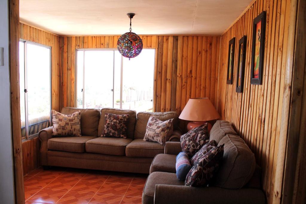 Posezení v ubytování Casa Ollagua