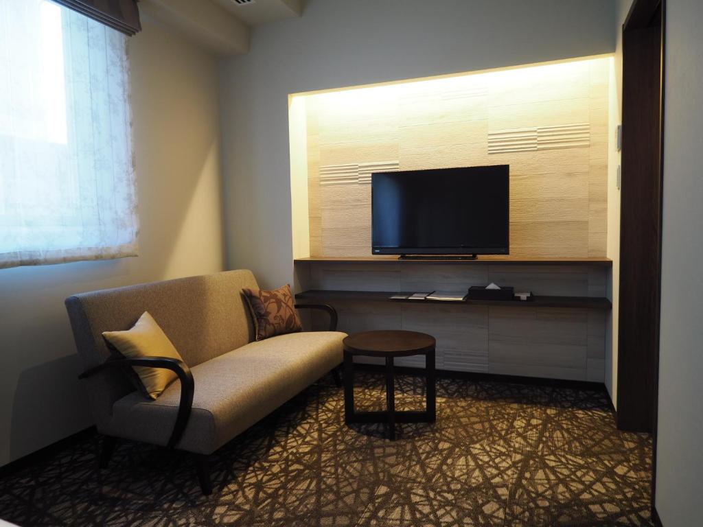 TV a/nebo společenská místnost v ubytování Hotel Grand Vert Kyu Karuizawa