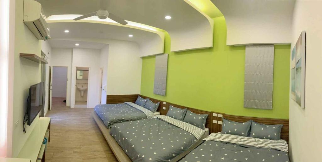TV a/nebo společenská místnost v ubytování Moumoon B&B