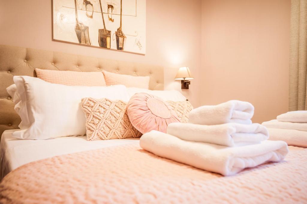 Letto o letti in una camera di Dream House Pompei