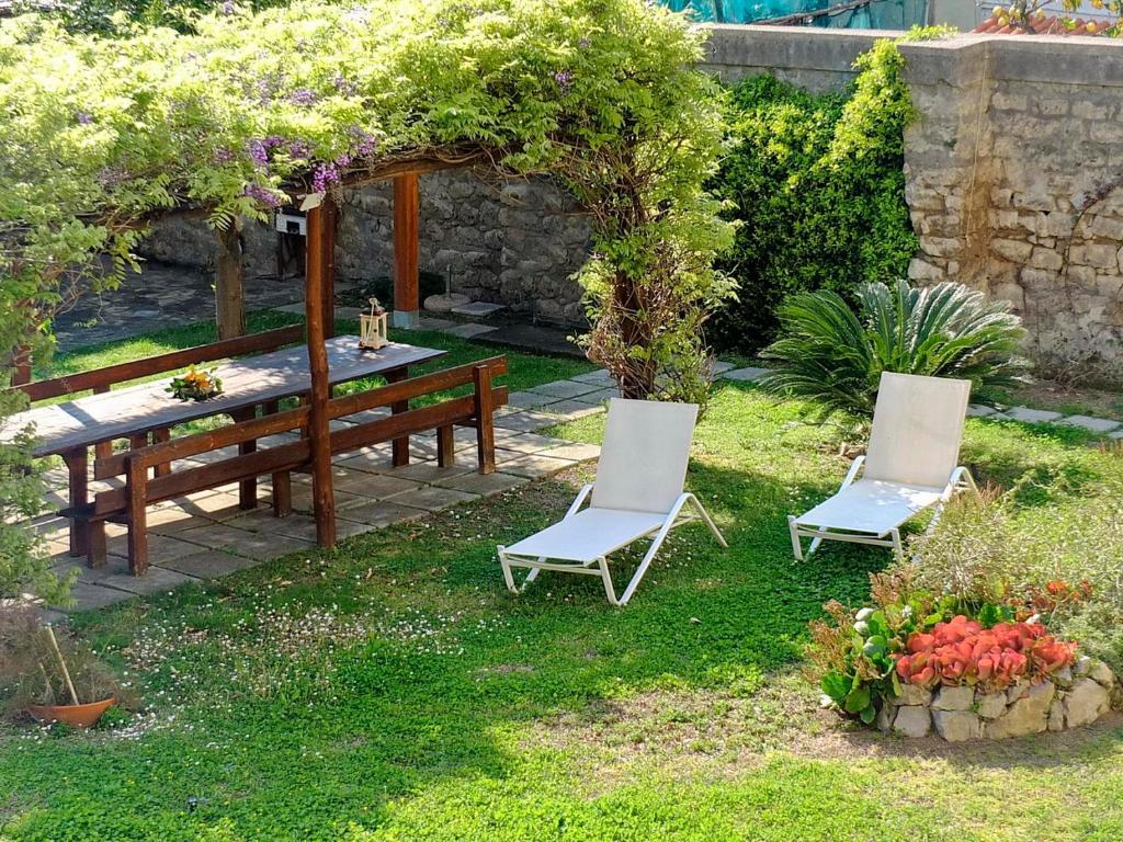 Zahrada ubytování B&B Villa Elisa