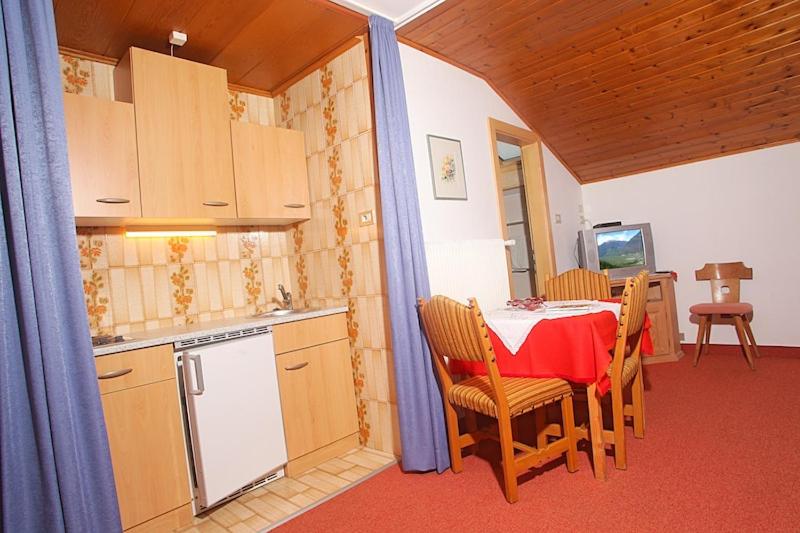 Kuchyň nebo kuchyňský kout v ubytování Pension Linserhof