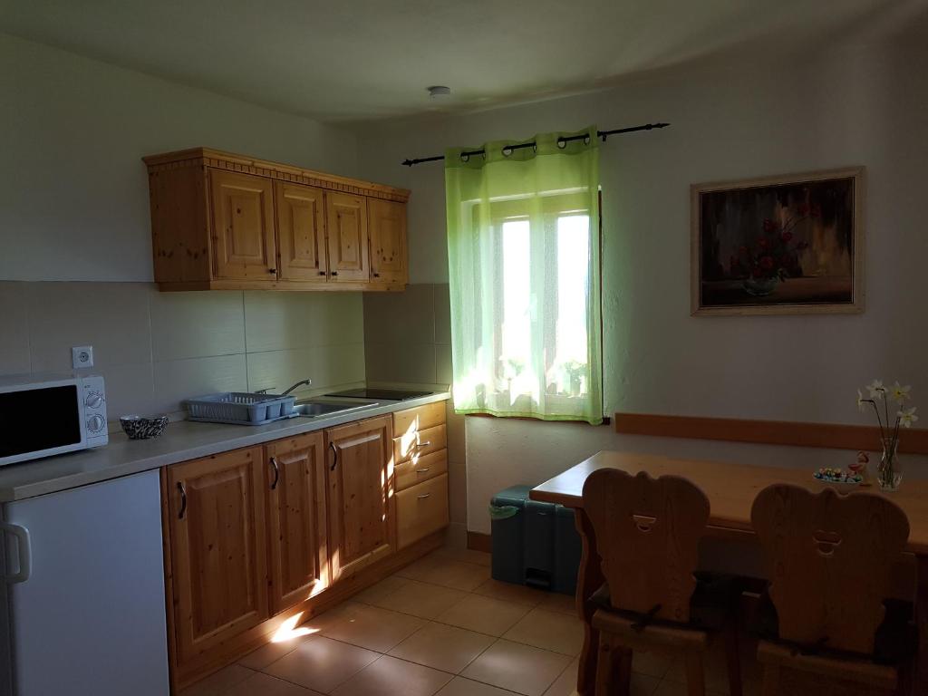 Kuchyň nebo kuchyňský kout v ubytování Vaznik Farm House Apartments