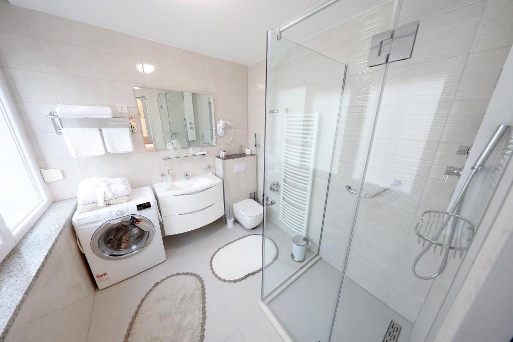 Koupelna v ubytování Rosita Deluxe Rooms