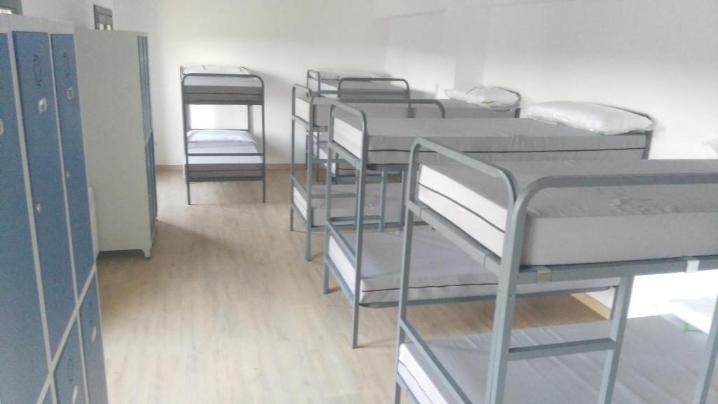 Postel nebo postele na pokoji v ubytování Albergue de Benabarre-CALUMET