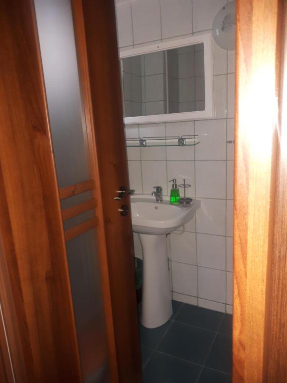 Koupelna v ubytování Pensiunea Faast