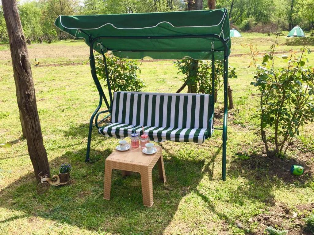 Zahrada ubytování Camp Podkraj