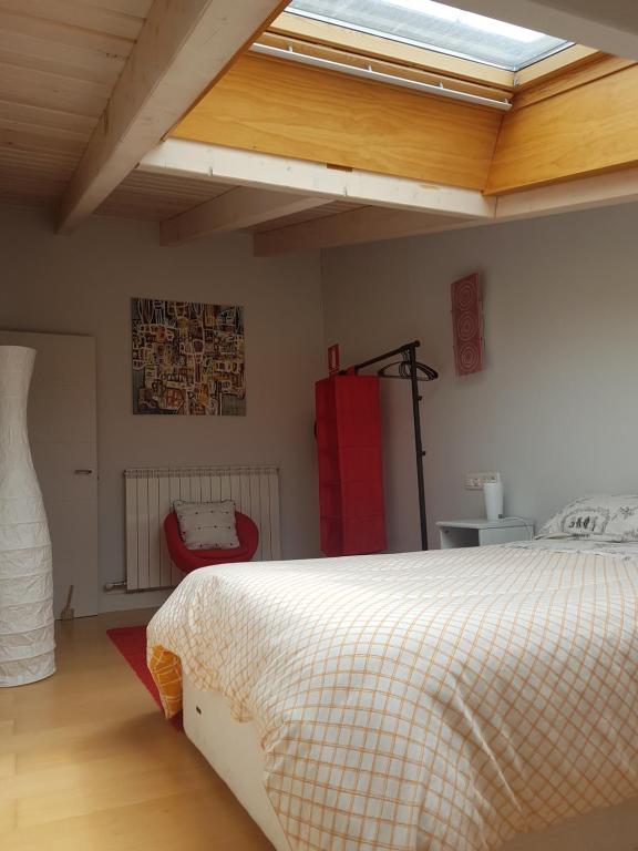 Postel nebo postele na pokoji v ubytování Apartamento Castillo de Arguedas