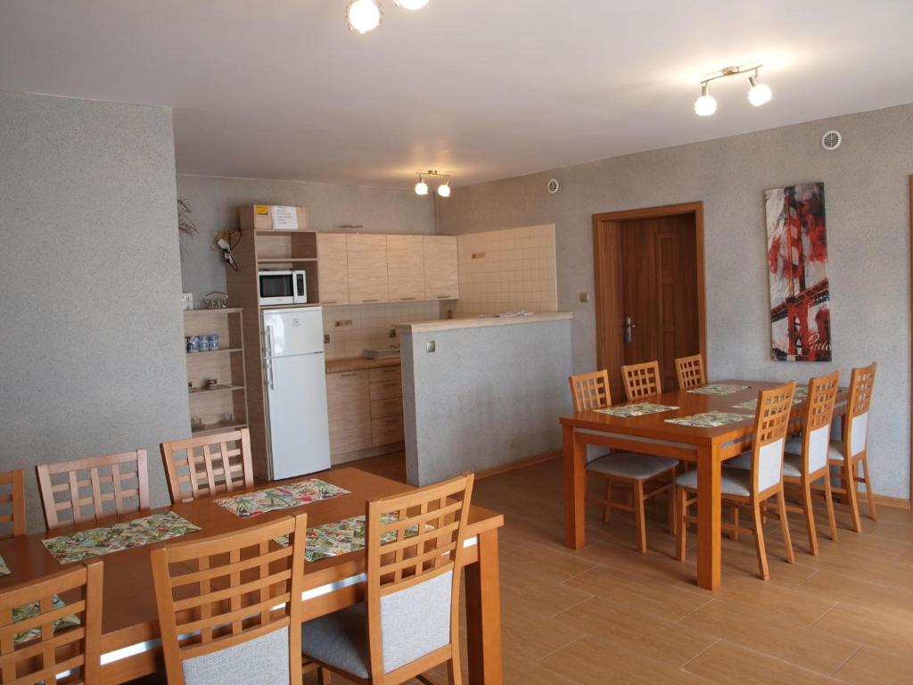 Kuchyň nebo kuchyňský kout v ubytování Agroturystyka Pod bocianem