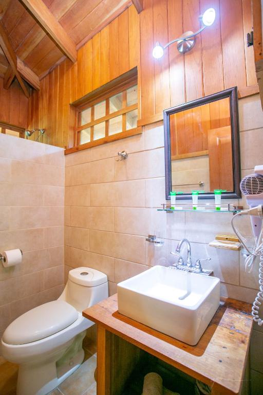 Koupelna v ubytování Hotel Casa Merlin