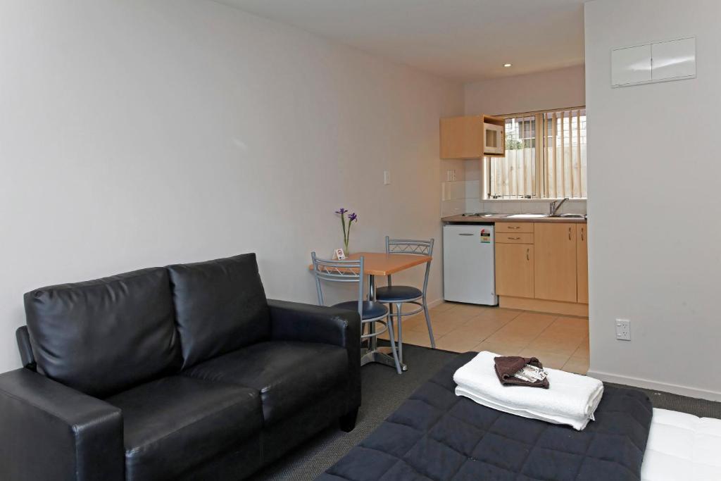 Kuchyň nebo kuchyňský kout v ubytování Amalfi Motor Lodge