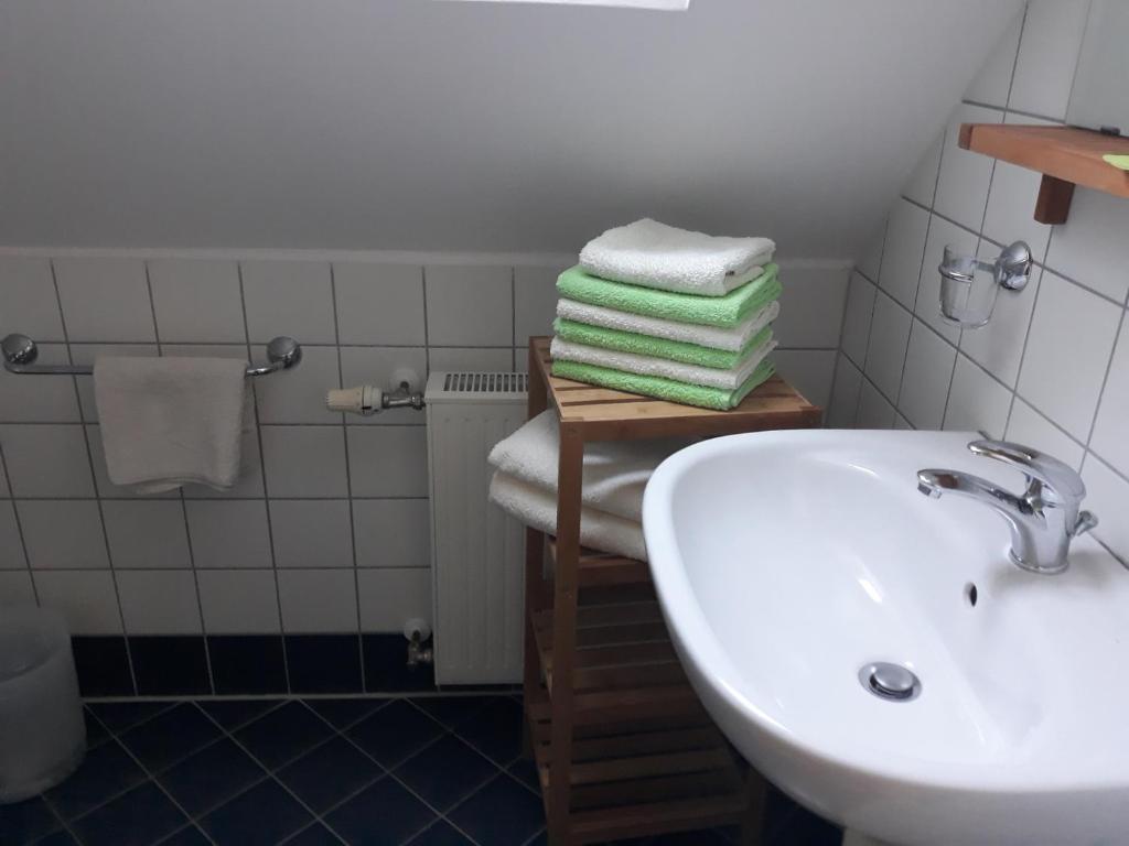 Koupelna v ubytování Russhof-Fam.Thomann