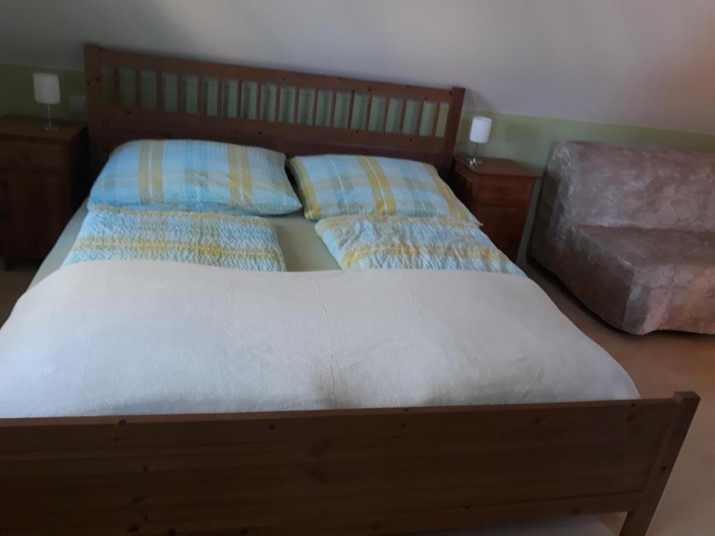 Postel nebo postele na pokoji v ubytování Russhof-Fam.Thomann