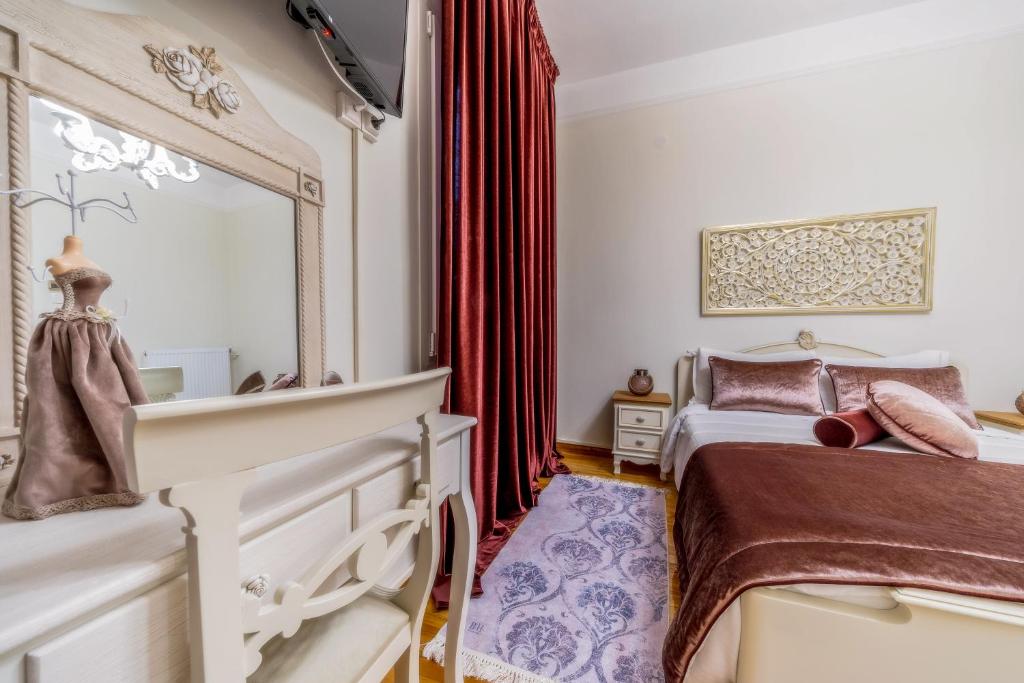 Posteľ alebo postele v izbe v ubytovaní Acropolis deluxe Apt.(Must)