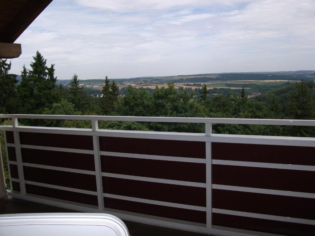 Balkón nebo terasa v ubytování Hotel Am Wald -GARNI-