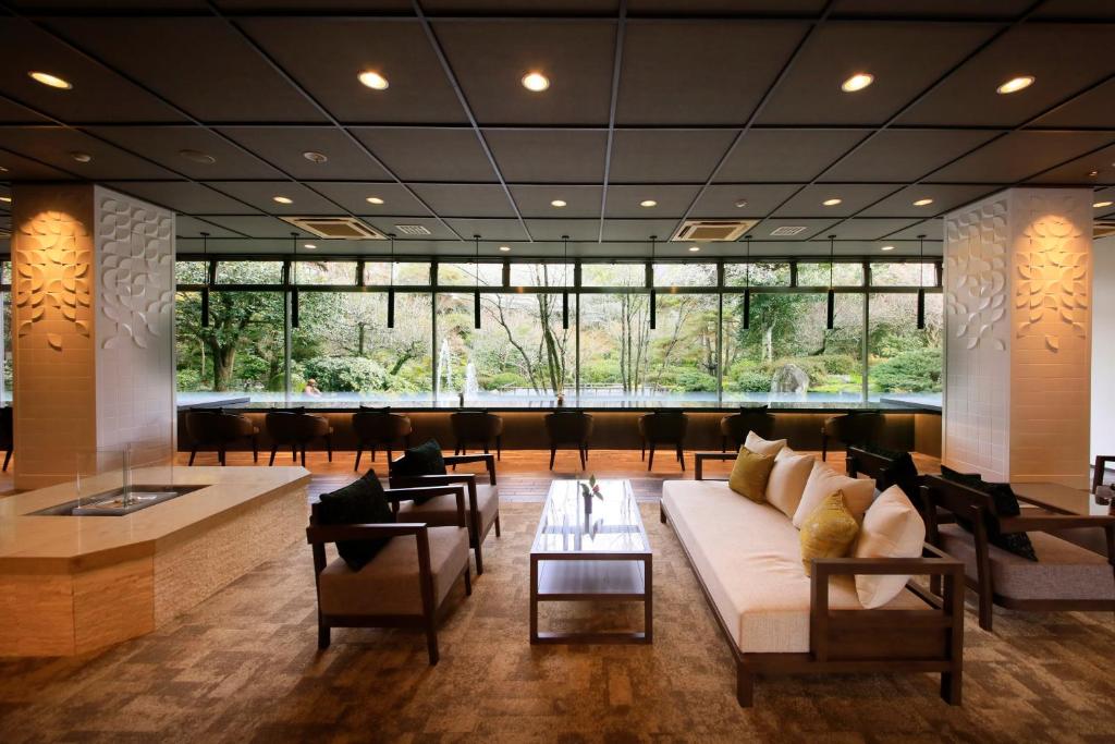 Posezení v ubytování Hotel Kamogawaso
