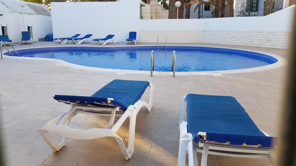 Bazén v ubytování Ferienwohnung PRESIDENTE 2 - Pool - Glasfaserinternet - Costa Calma nebo v jeho okolí