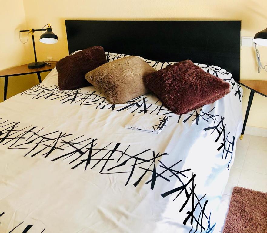 Posteľ alebo postele v izbe v ubytovaní Parc Loix apartment