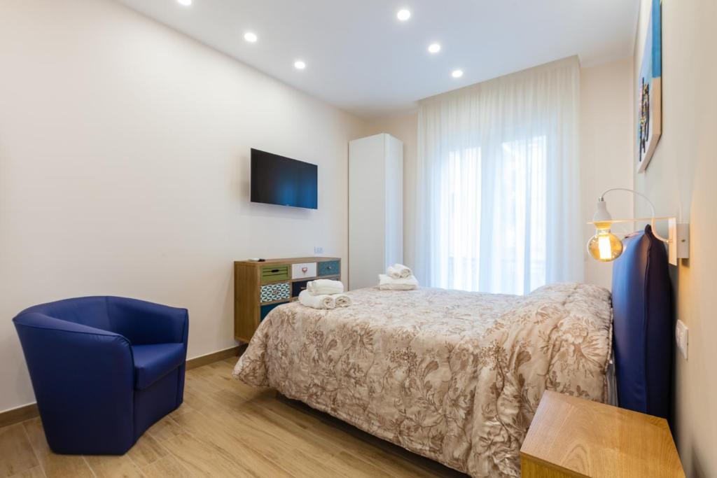 Posteľ alebo postele v izbe v ubytovaní Sorrento Sweet Sirena 1
