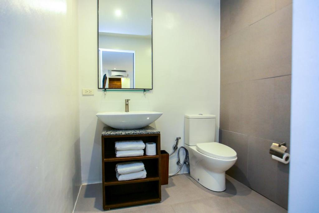 Koupelna v ubytování Hotel Durban
